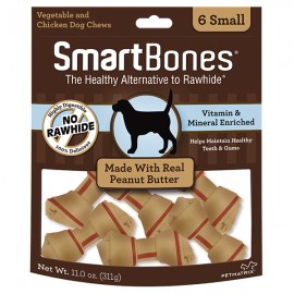 SMART BONES   迷你潔齒骨  4"  (花生醬味 6 支) SMART BONES   迷你潔齒骨  4"  (花生醬味 6 支)